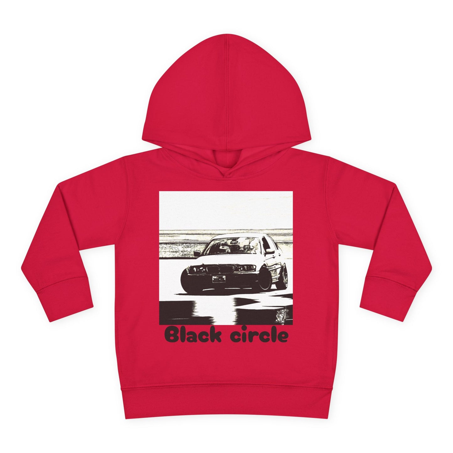 Black circle drift Toddler Pullover Fleece Hoodie