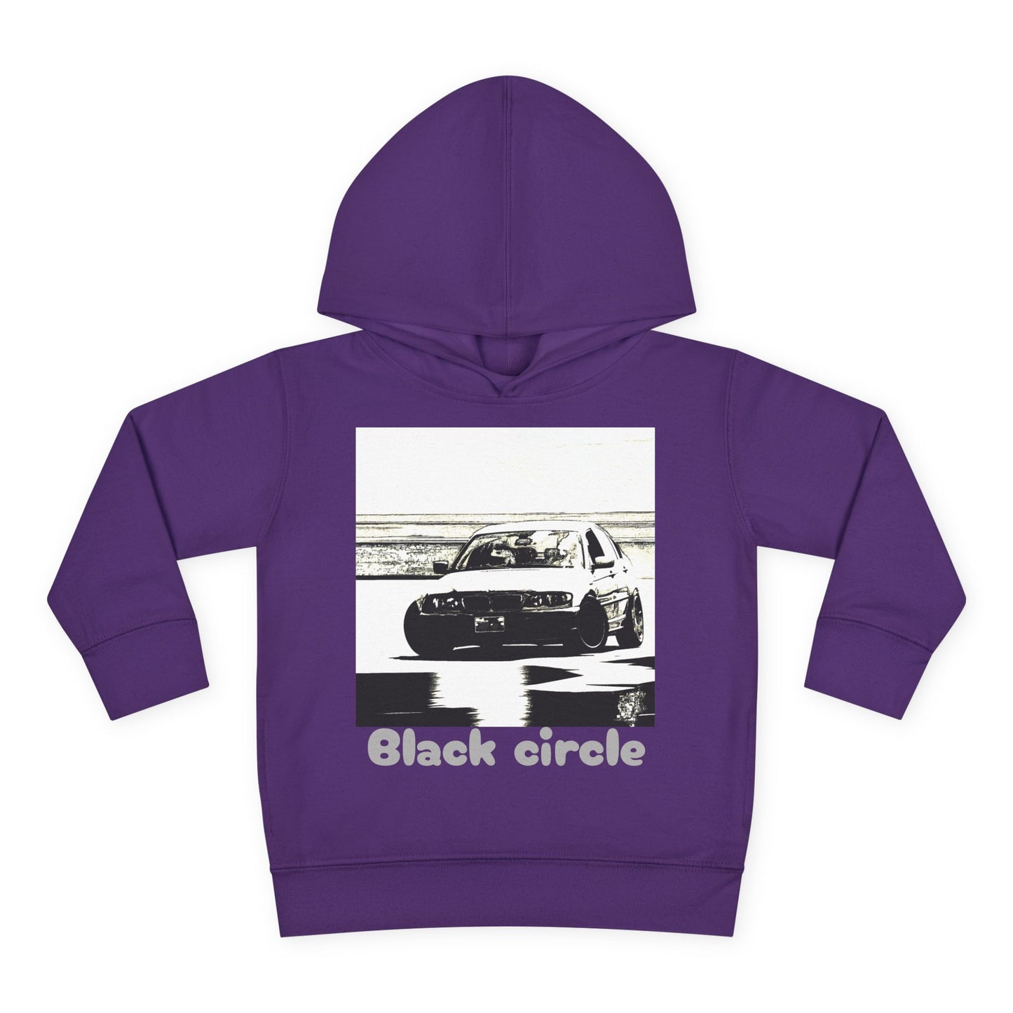 Black circle drift Toddler Pullover Fleece Hoodie