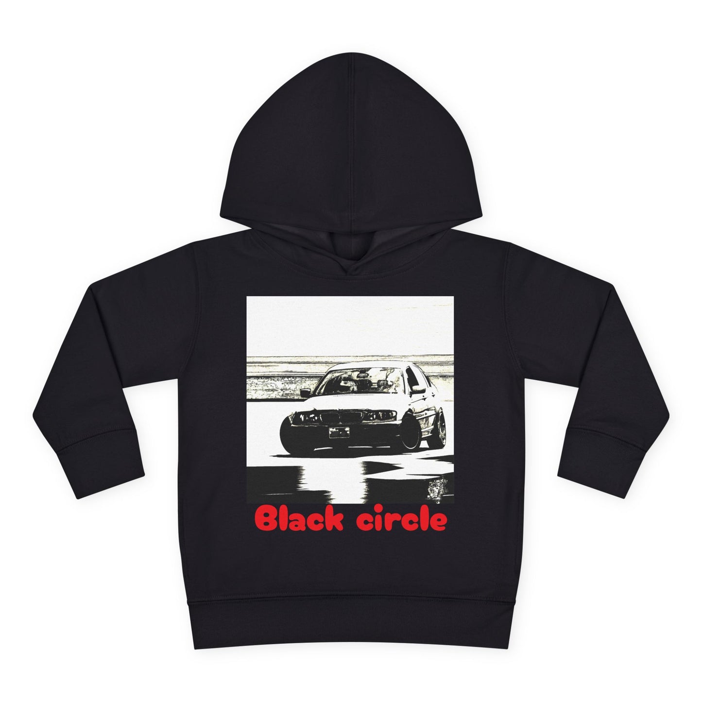 Black circle drift Toddler Pullover Fleece Hoodie