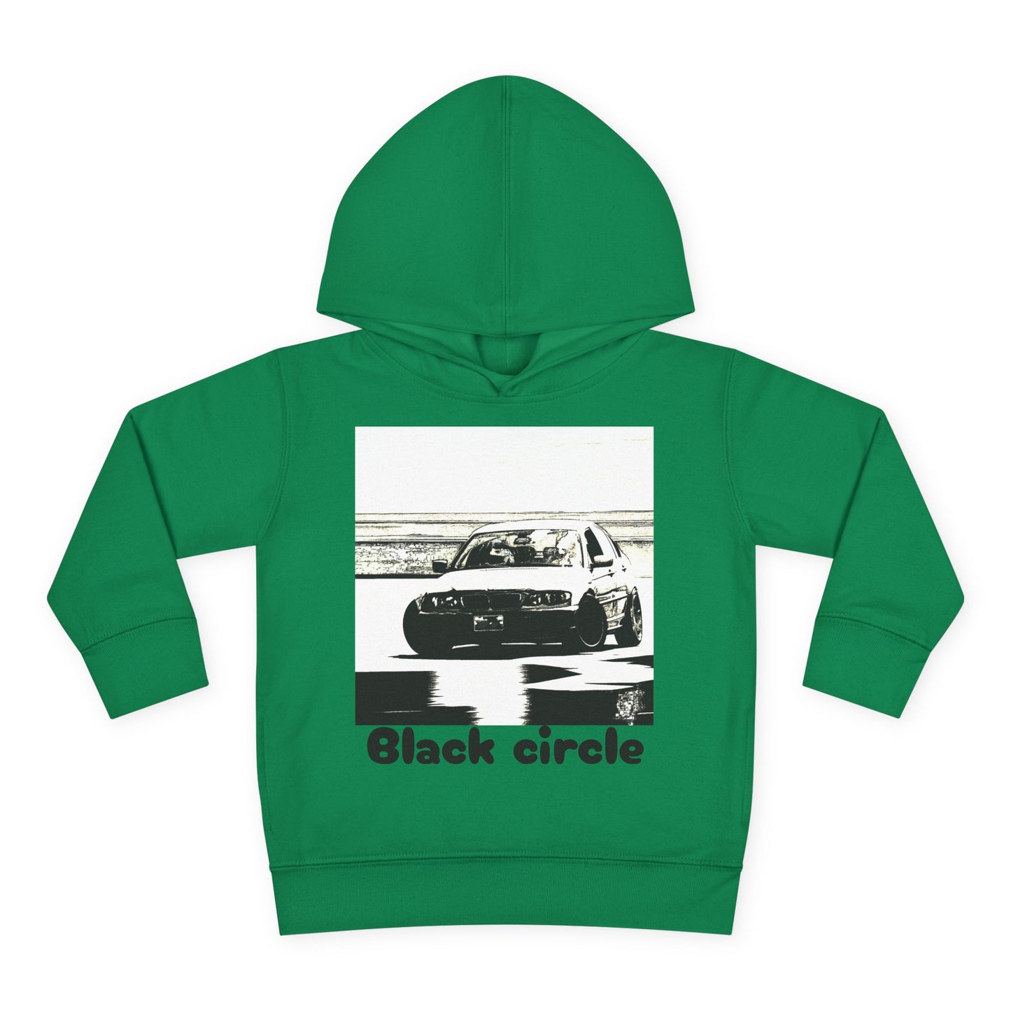 Black circle drift Toddler Pullover Fleece Hoodie