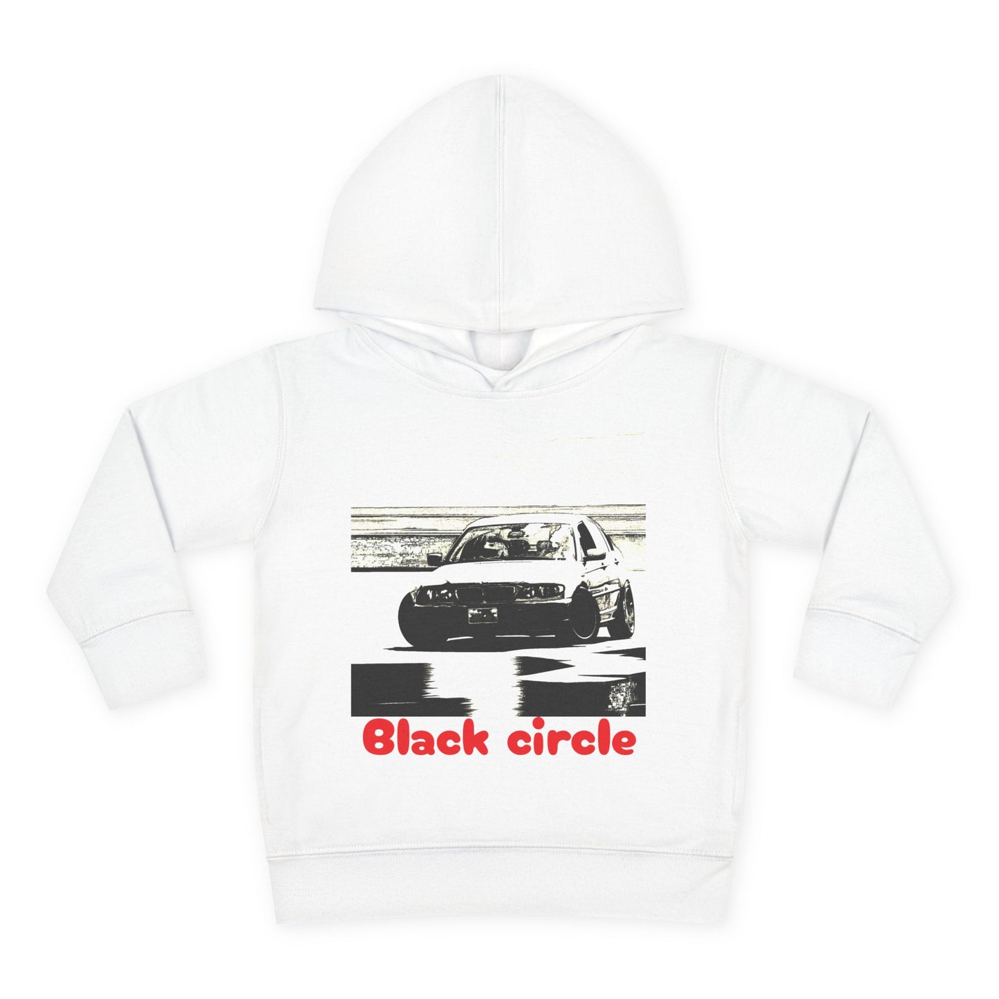 Black circle drift Toddler Pullover Fleece Hoodie