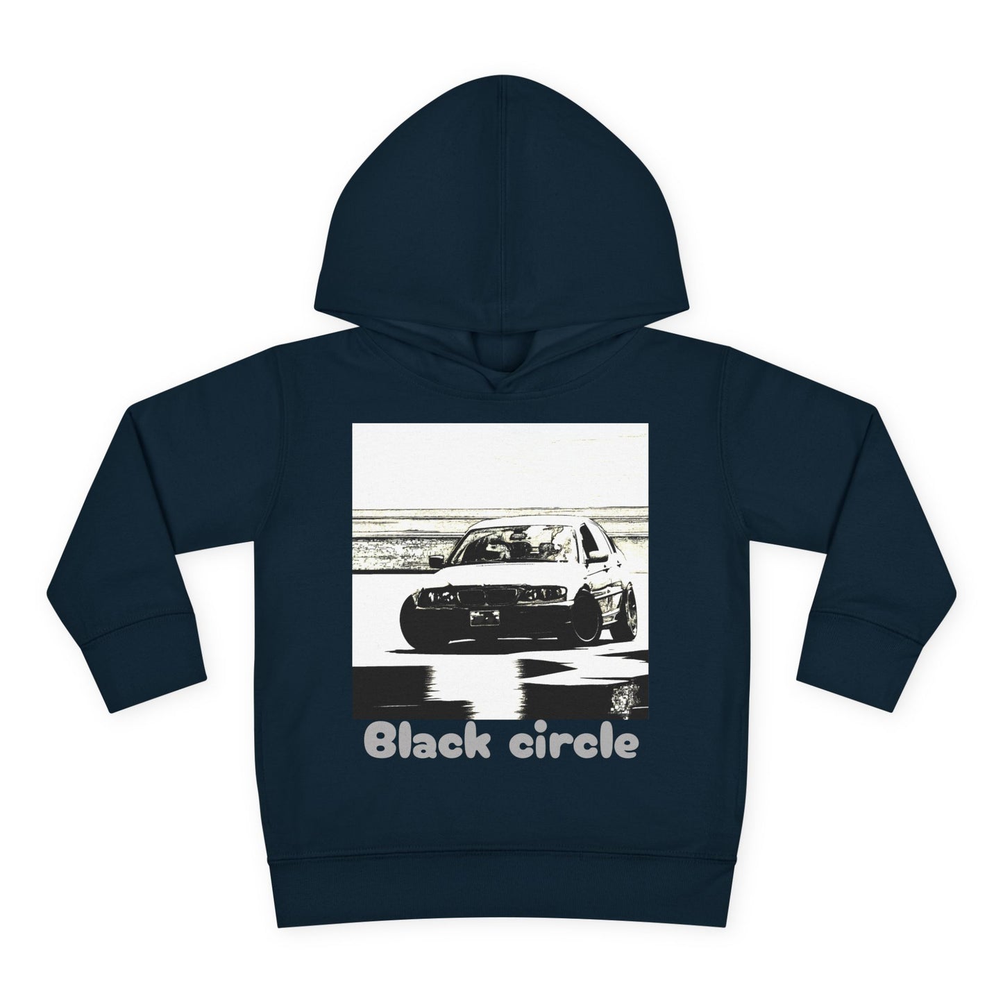 Black circle drift Toddler Pullover Fleece Hoodie