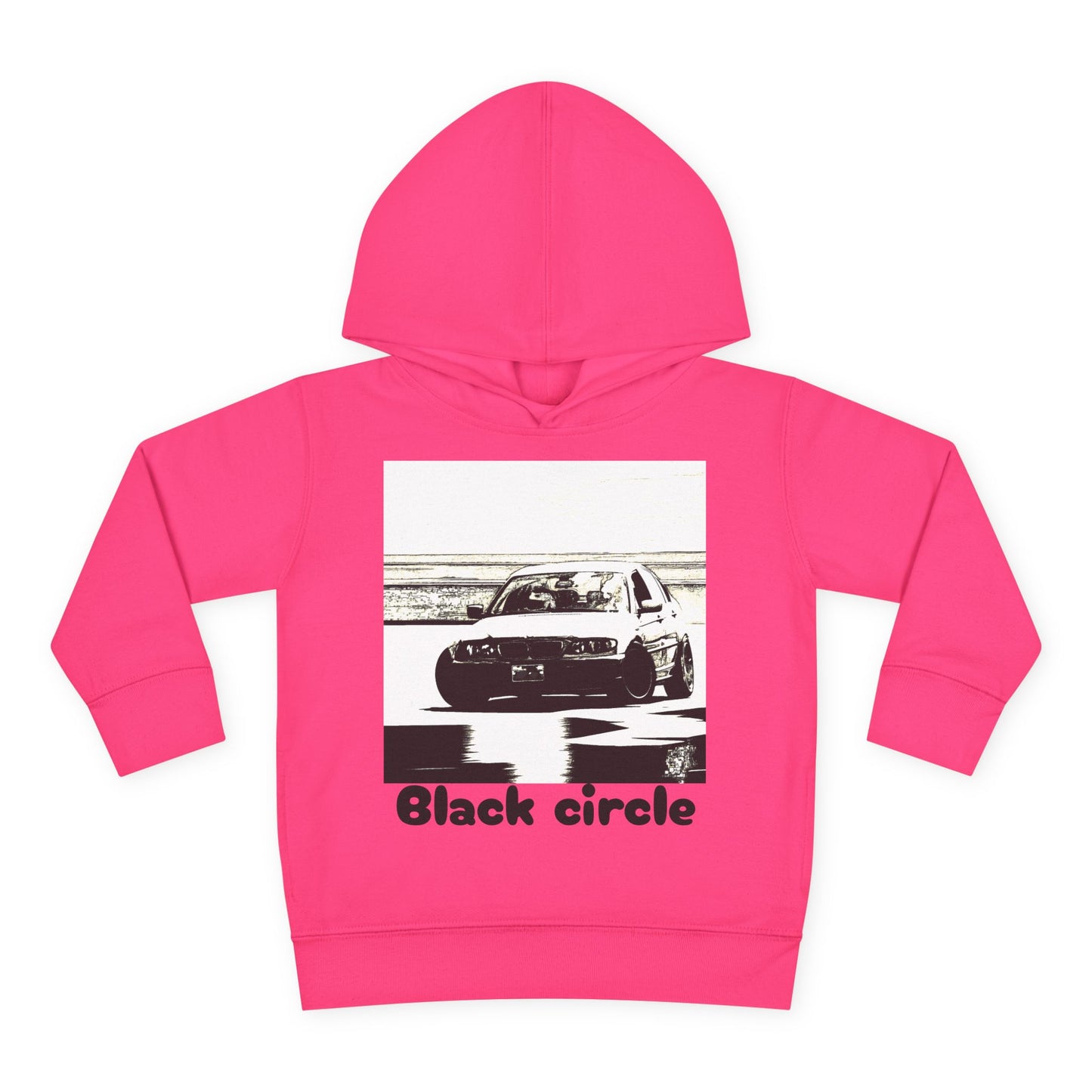 Black circle drift Toddler Pullover Fleece Hoodie